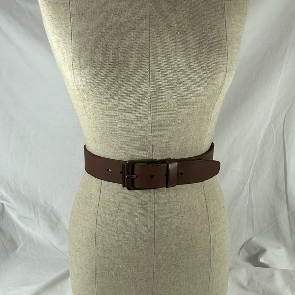 Genuine vintage TIMBERLAND tan leather belt medium size 34 - Picture 11 of 12